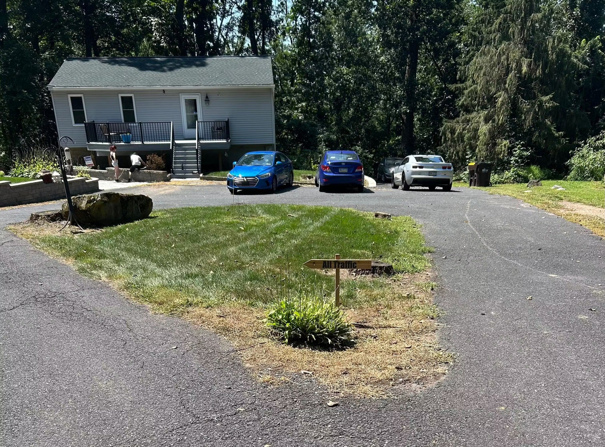 Cedar arrow. Reflective letters - Hooyah Woodworks LLC