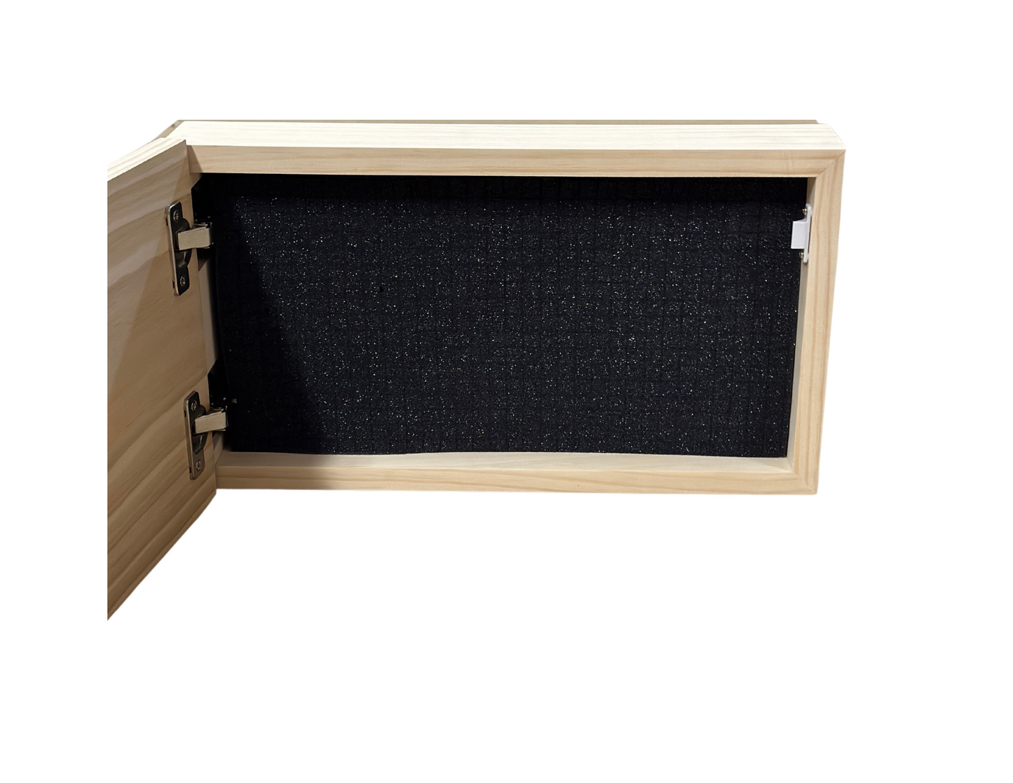 Opposite Inverted Flag (Black) Gun Safe - Wall Mounted Decorative Secure Gun Cabinet