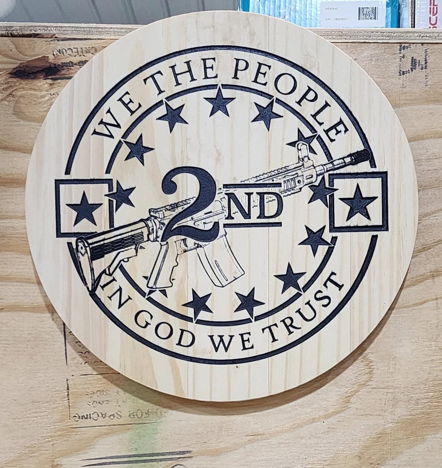 2nd amendment sign - Hooyah Woodworks LLC