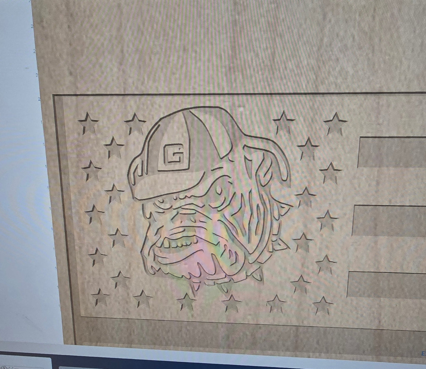 Sports team American Flag - Hooyah Woodworks LLC