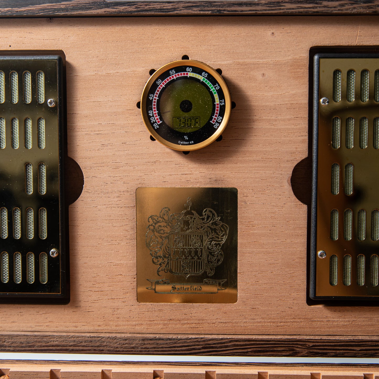 Cigar Humidor - Wenge with Spanish Cedar Lining - 80 Capacity - Hooyah Woodworks LLC