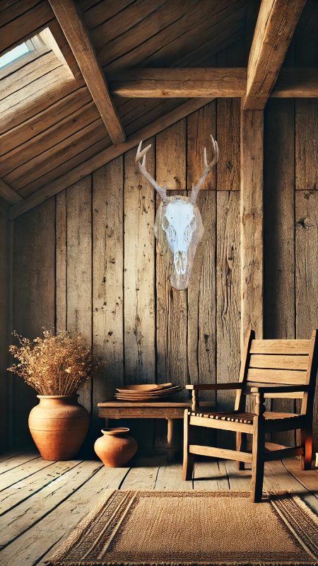 Rustic Hand Made Deer Skull Wall Mount - Hooyah Woodworks LLC