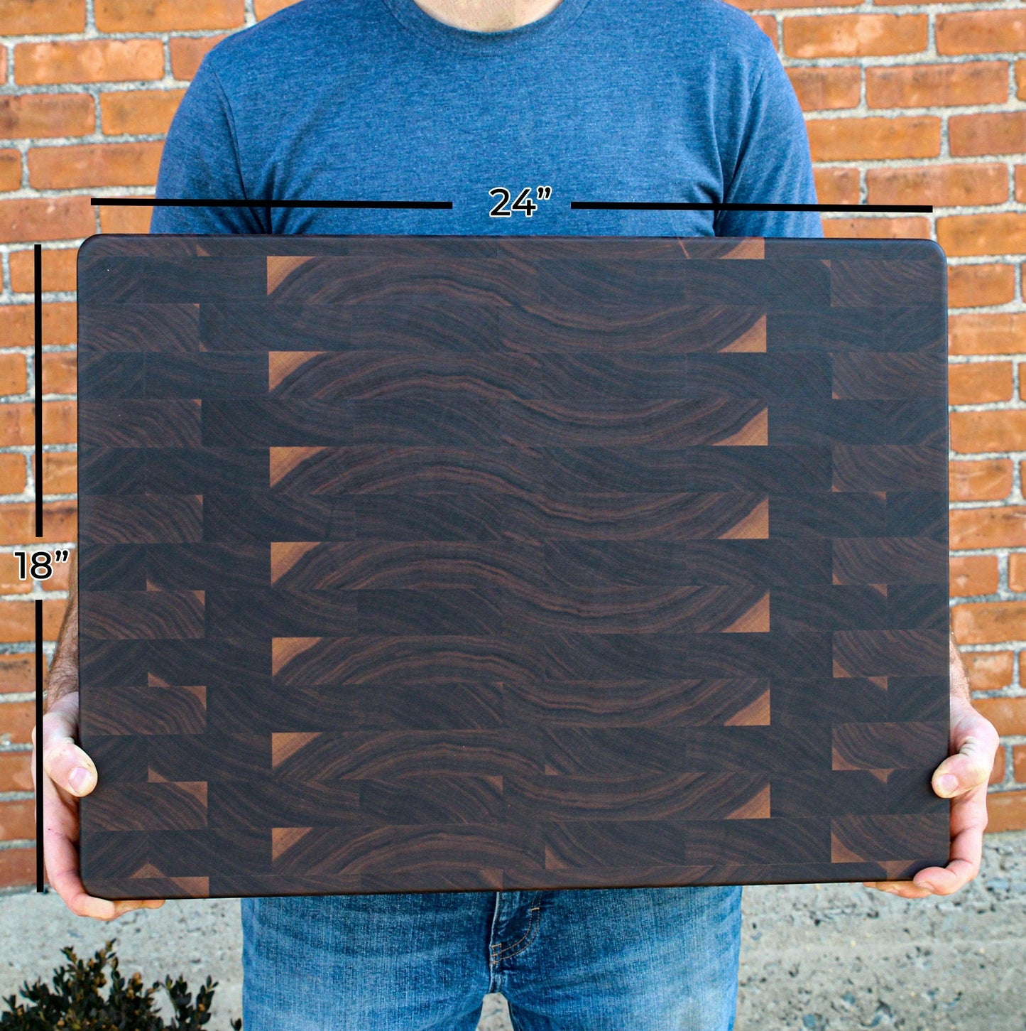 XXL Maple Butcher Block Cutting Board, 24"x18" Maple End Grain Cutting Board, Up to 2” Thick, Wedding Gift, Anniversary Gift, USA Made - Hooyah Woodworks LLC