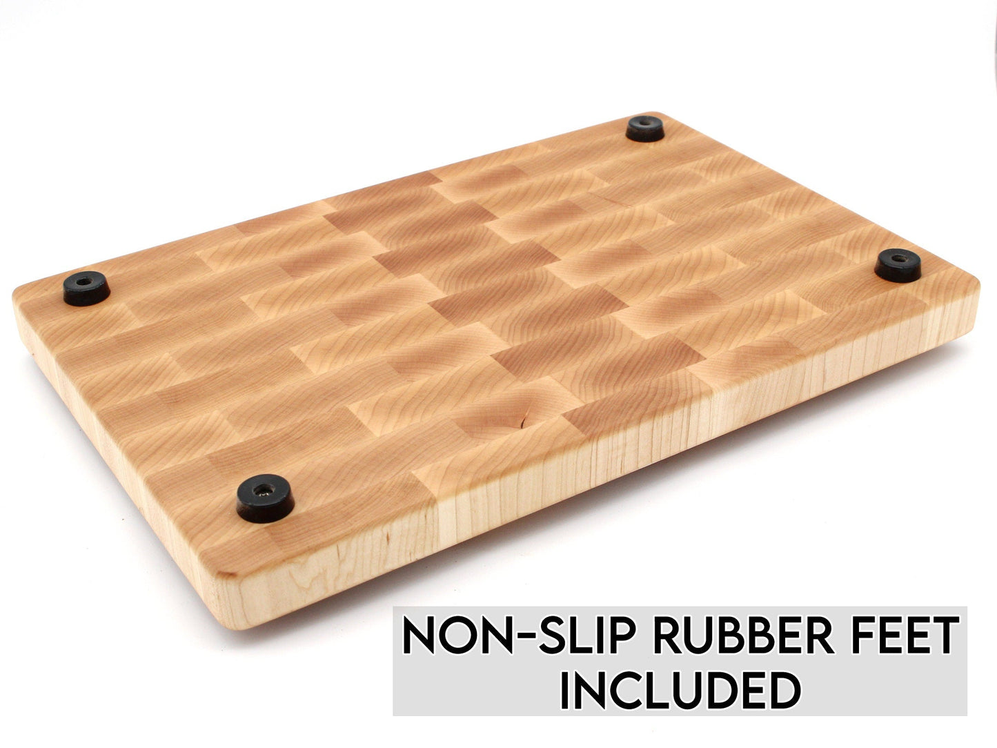 XXL Maple Butcher Block Cutting Board, 24"x18" Maple End Grain Cutting Board, Up to 2” Thick, Wedding Gift, Anniversary Gift, USA Made - Hooyah Woodworks LLC