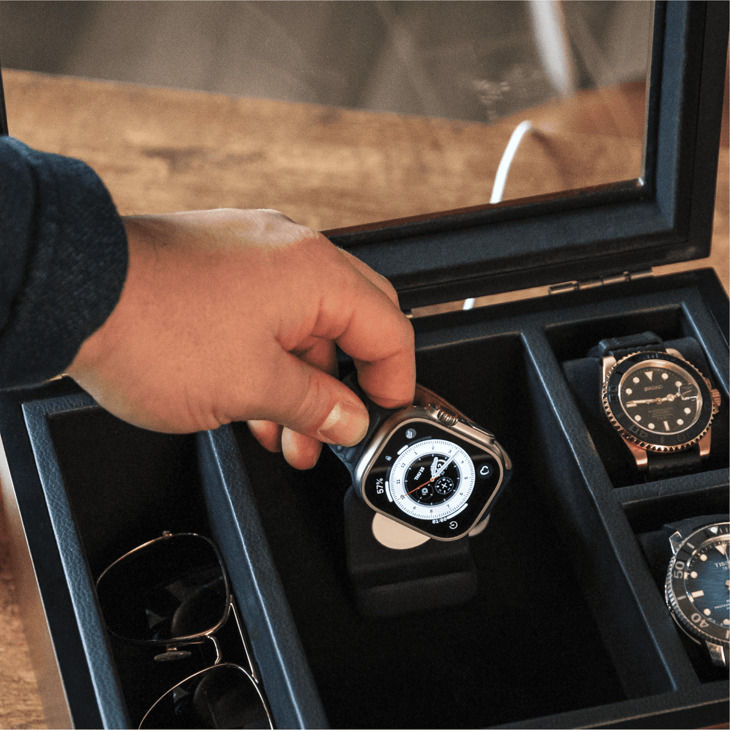 Mill Modular Watch Box - 8 Slot - Hooyah Woodworks LLC