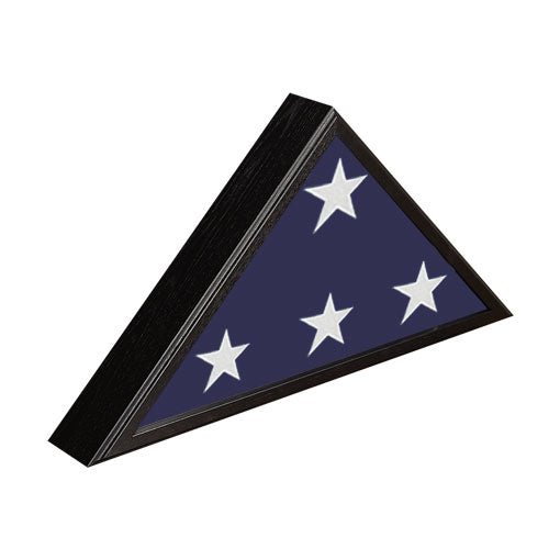 Veteran Flag Case - Black - Fit for 5' x 9.5' Flag. - Hooyah Woodworks LLC