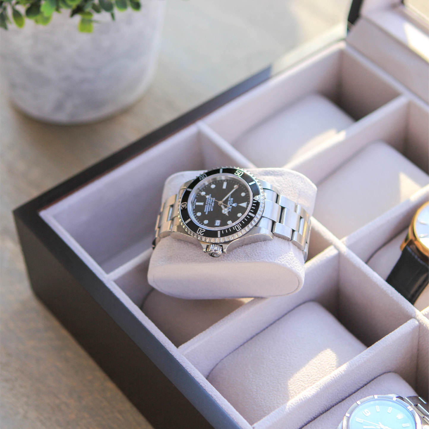 Solid Wood Watch Box - 12 Slot