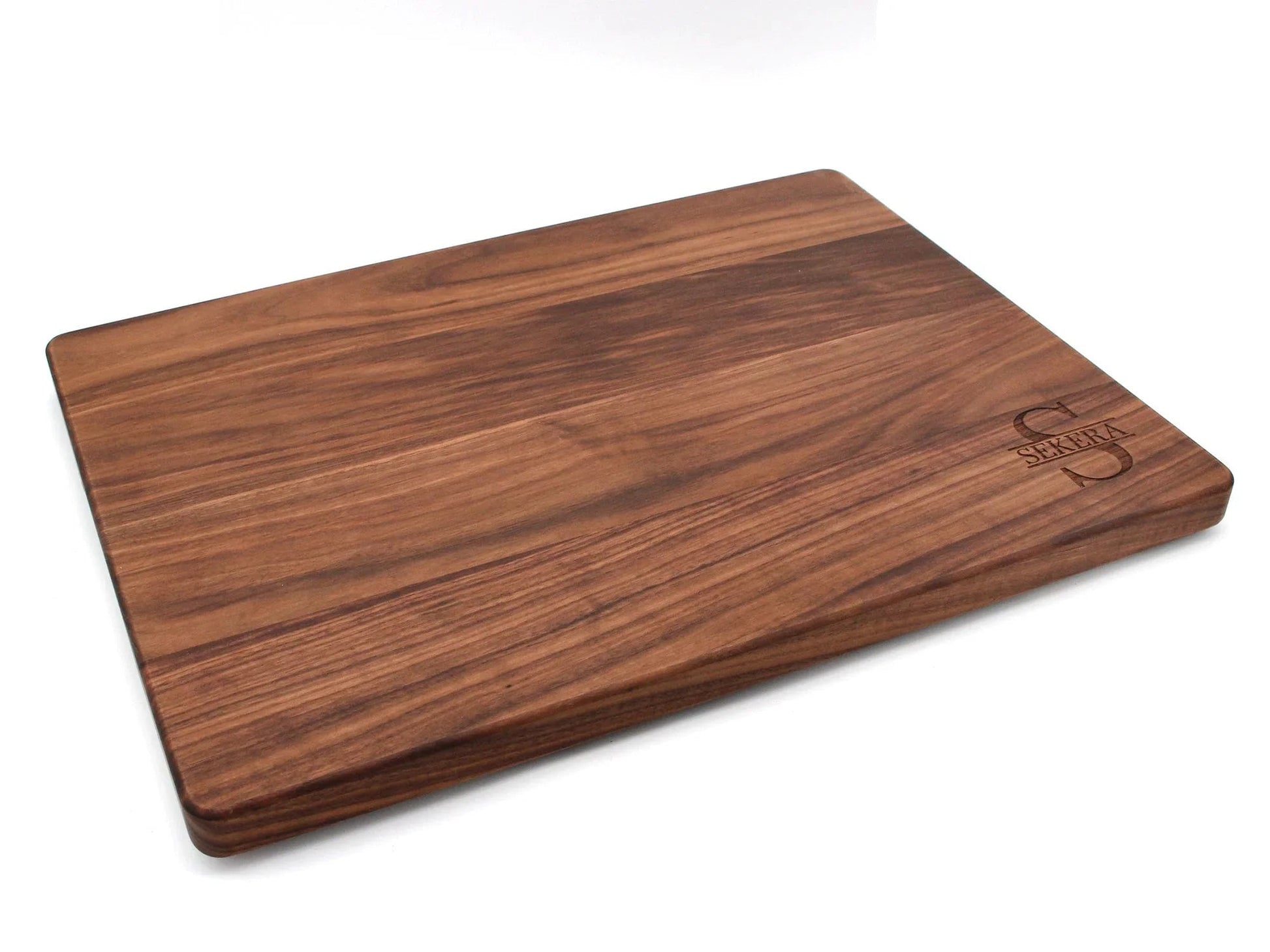 1.25” Thick Extra Large Wood Cutting Board with Feet, Pocket Handles and Juice Groove, 24x18”x1.25 Inches Thick, Gift For Dad, 100% USA Made - Hooyah Woodworks LLC