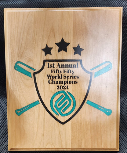 Plaque for contest winners or runners up