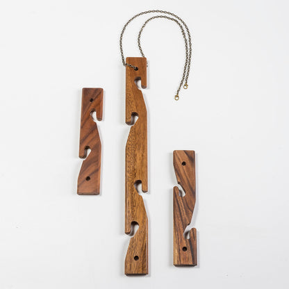 6 Pot Hanging Plant Holder - 3 piece set - Hooyah Woodworks LLC