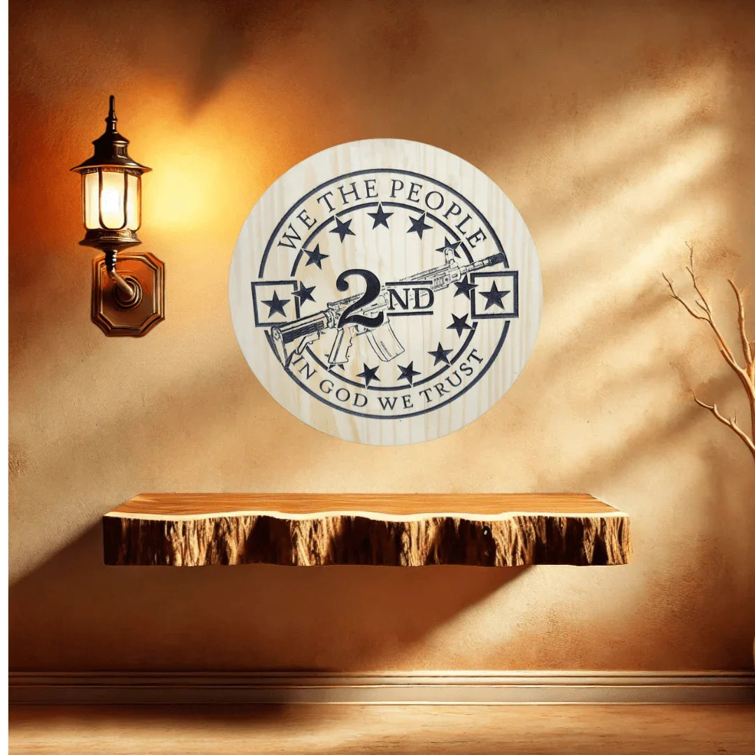 2nd amendment sign - Hooyah Woodworks LLC