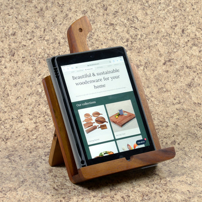Cookbook/Tablet Holder - Hooyah Woodworks LLC