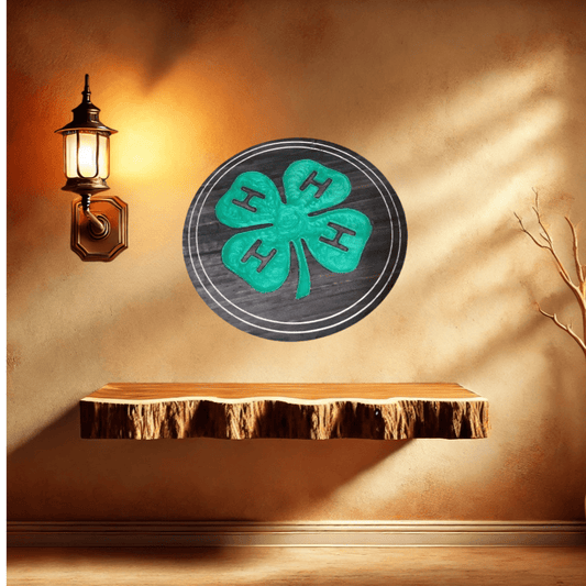4H logo engraved and epoxy filled