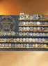 Handmade American flag challenge coin display holder in wood — Hooyah Woodworks