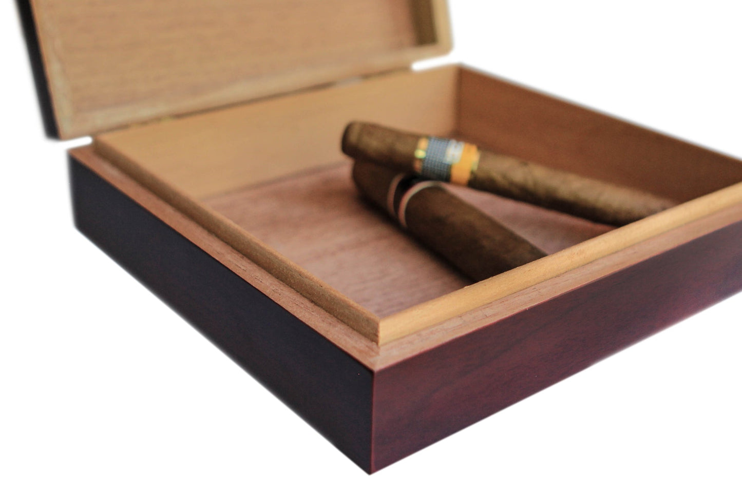 Desktop Analog Cherry Humidor