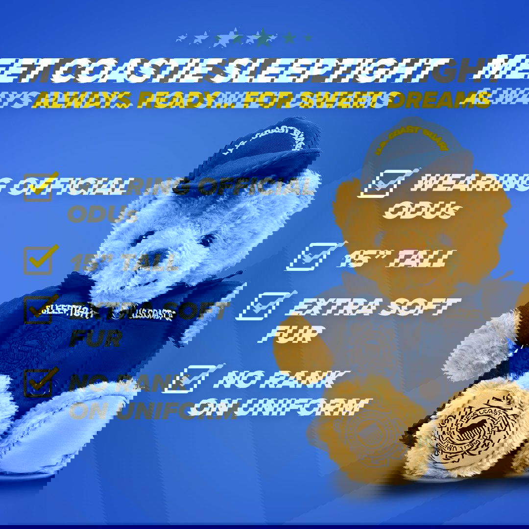 Coastie Sleeptight - Coast Guard Teddy Bear