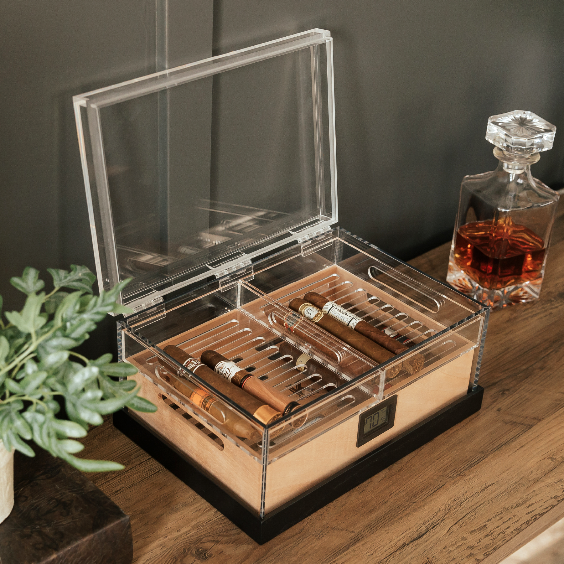 Felix Pro Tupperdor - Acrylic Humidor - Hooyah Woodworks LLC