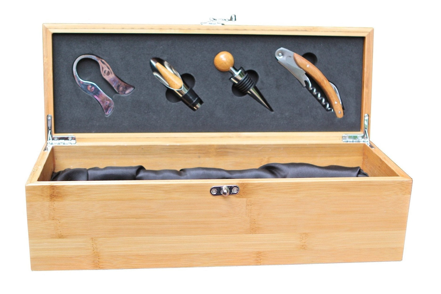 Bamboo Wine Gift Box Set & Accessories - Hooyah Woodworks LLC