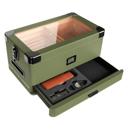 Military Glass Top Humidor - Hooyah Woodworks LLC