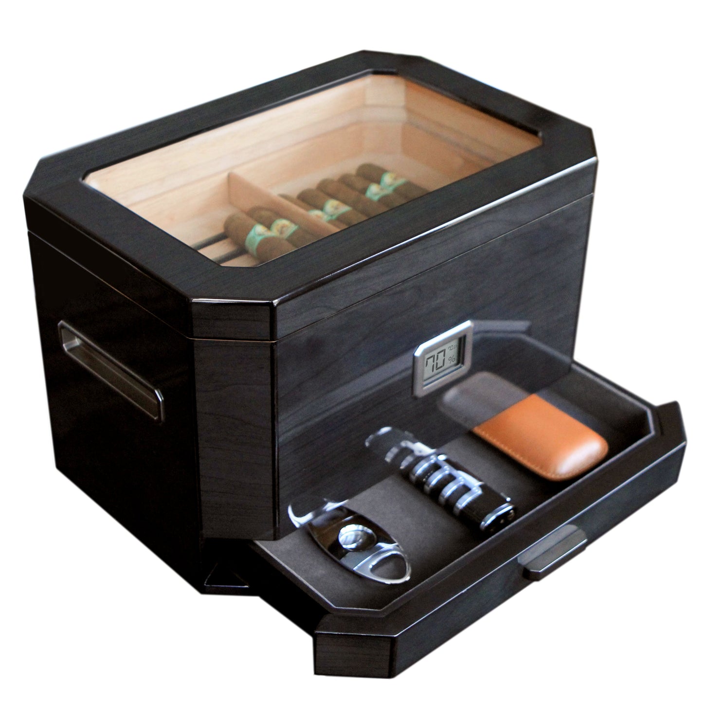 Octodor Glass Top Humidor - Hooyah Woodworks LLC