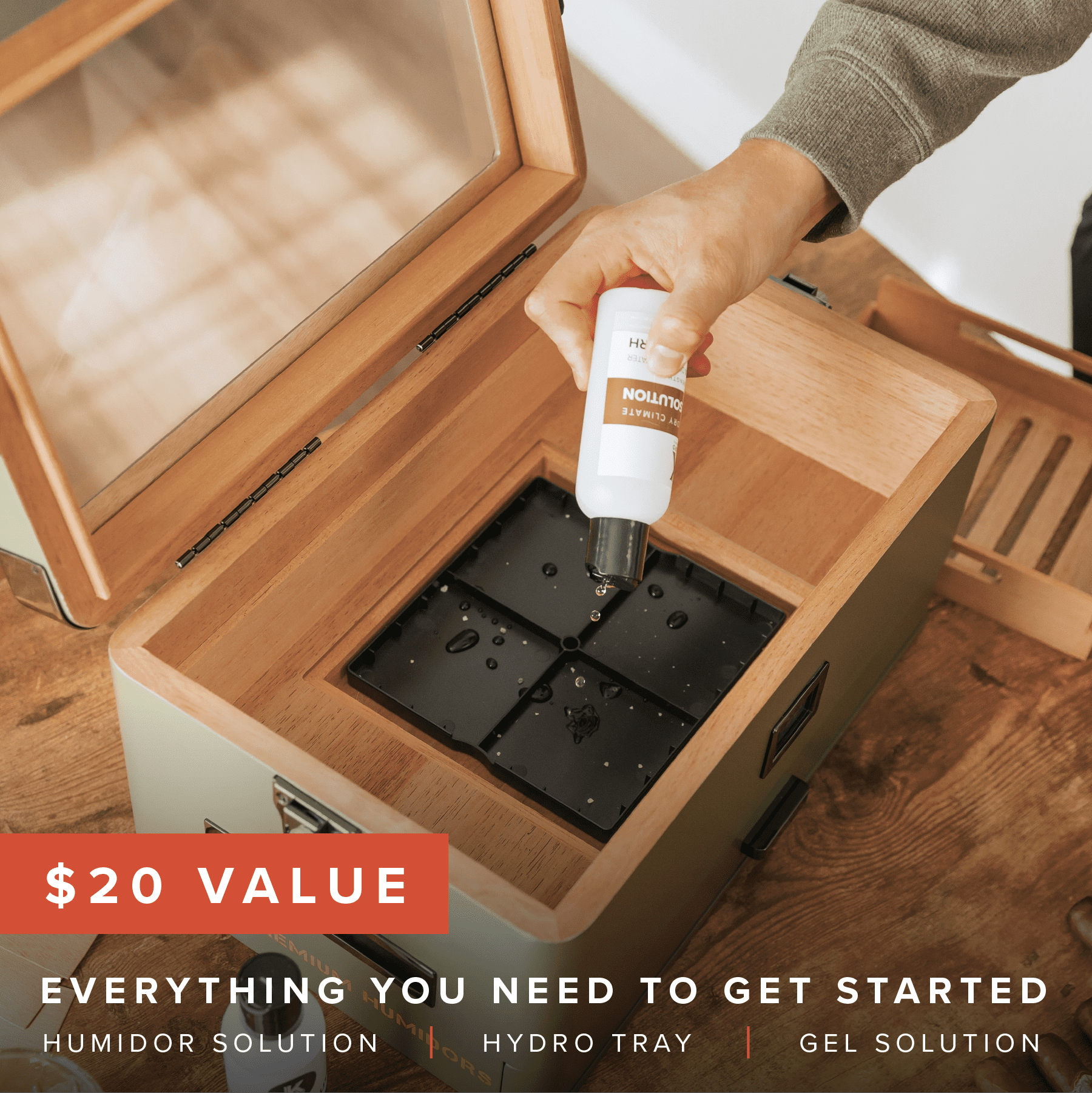 Military Glass Top Humidor - Hooyah Woodworks LLC