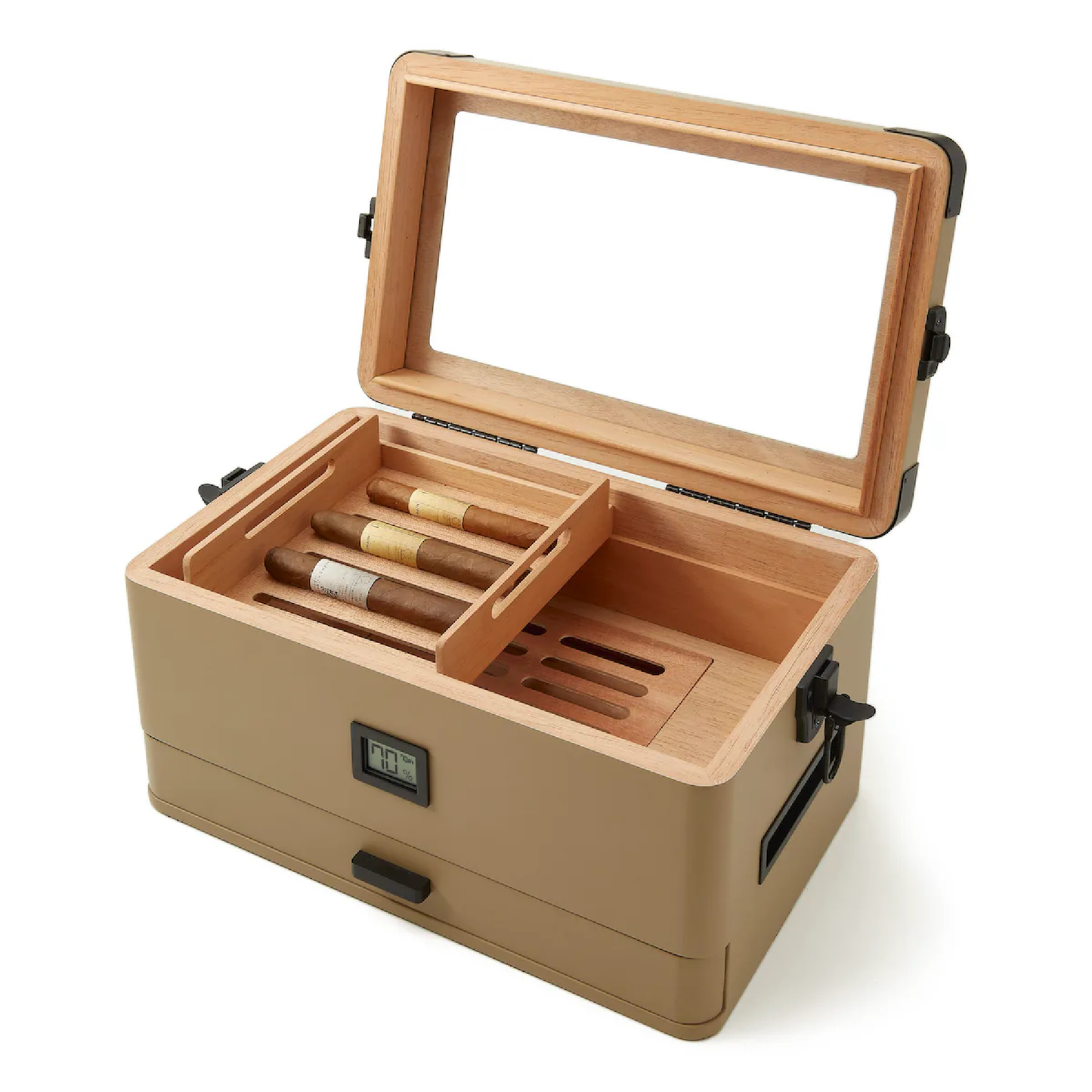 Coyote Tan Edition Military Humidor - Hooyah Woodworks LLC