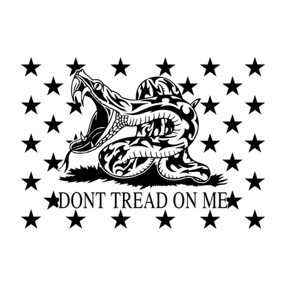 Don't tread on me sign. Modern snake. Gadsden Union