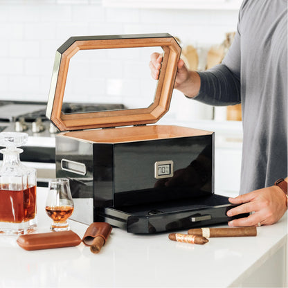 Octodor Glass Top Humidor - Hooyah Woodworks LLC