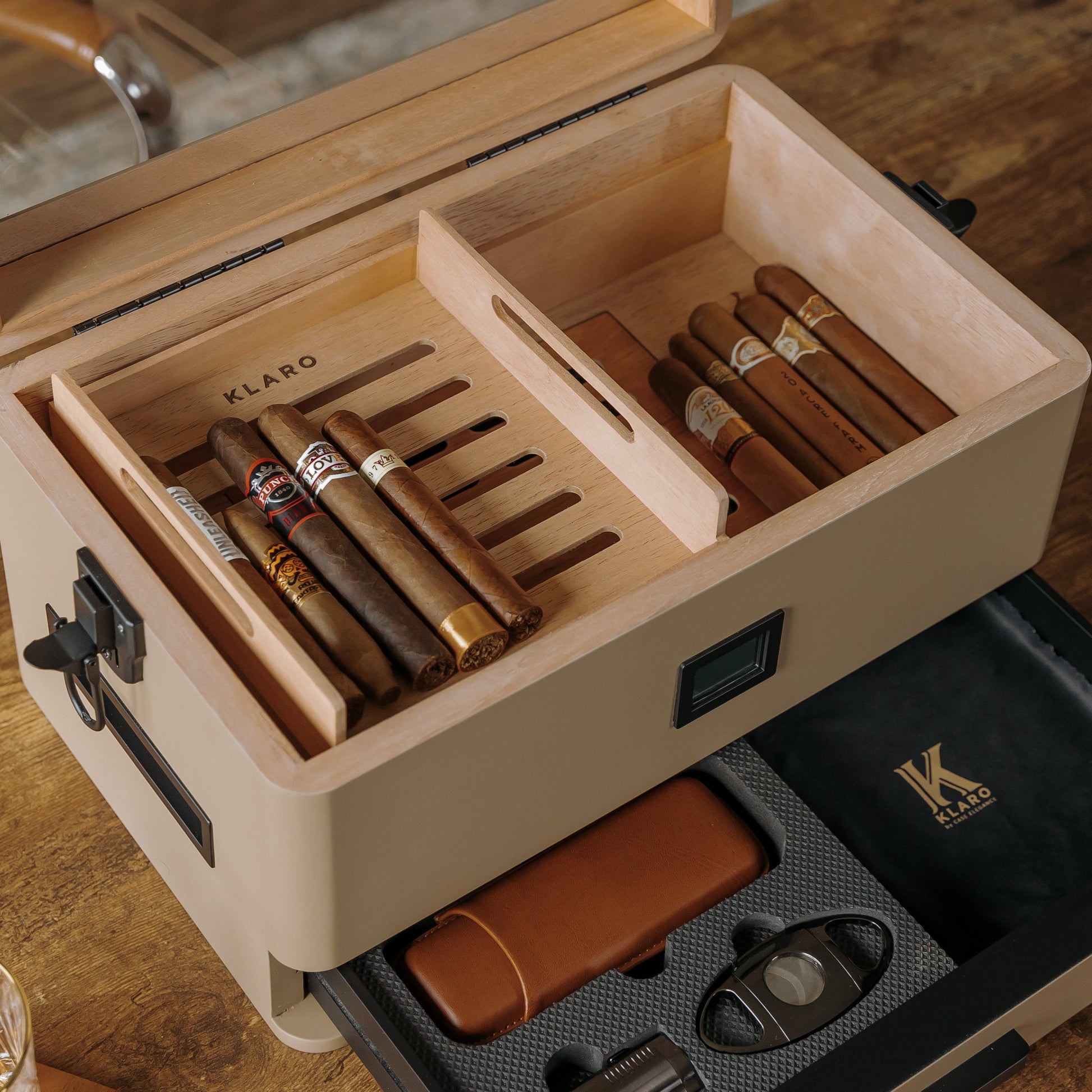 Coyote Tan Edition Military Humidor - Hooyah Woodworks LLC