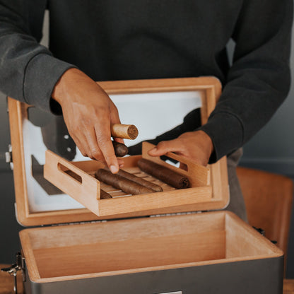 Black Edition Military Humidor + Smart Valet - Hooyah Woodworks LLC