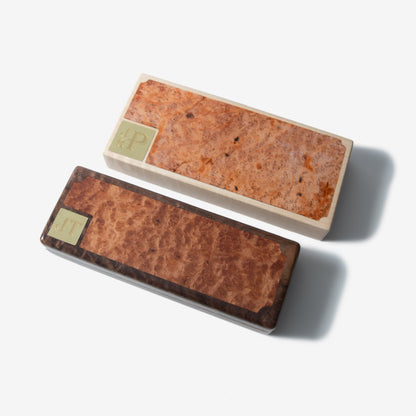 Cigar Travel Case - Redwood Burl Inlay - Personalized Brass Engraving - Spanish Cedar Lining - Hooyah Woodworks LLC