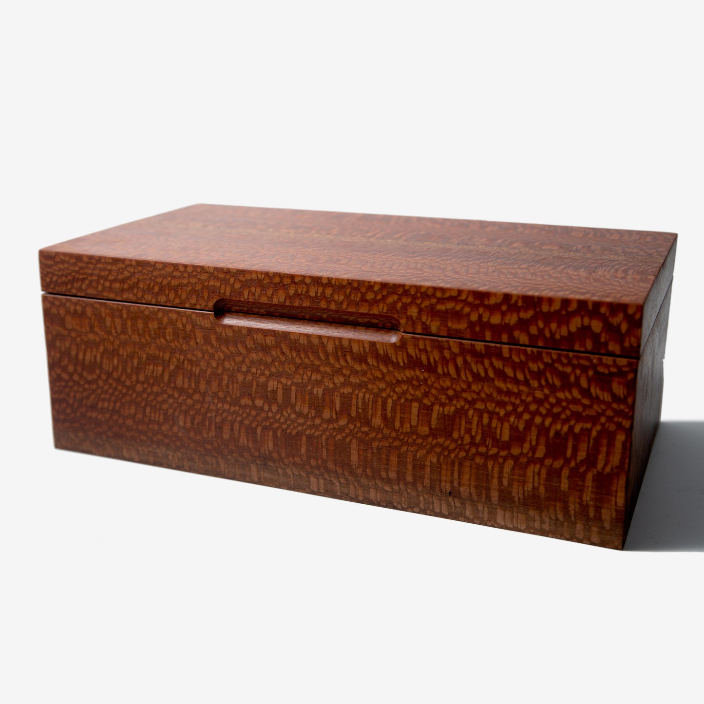 Cigar Humidor - Lacewood with Spanish Cedar Lining - 80 Capacity - Hooyah Woodworks LLC