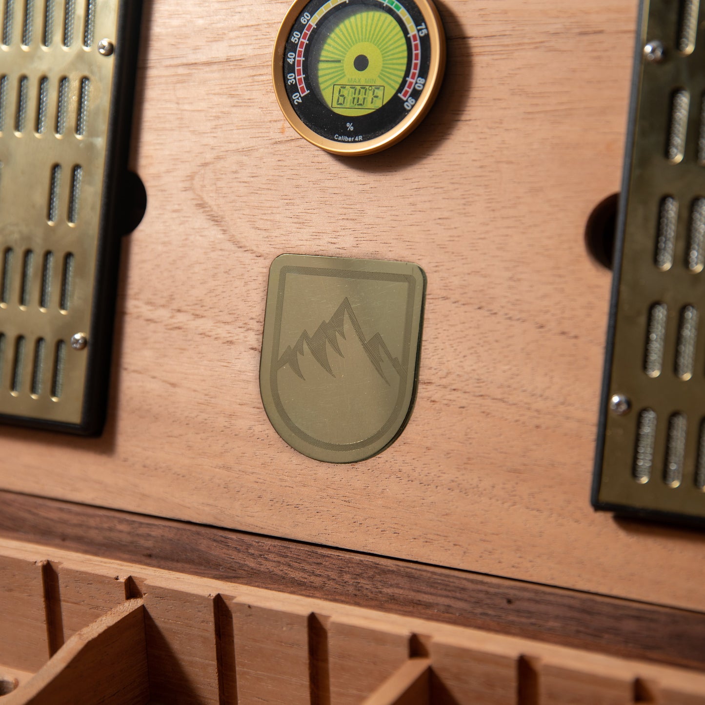 Cigar Humidor - Wenge with Spanish Cedar Lining - 80 Capacity - Hooyah Woodworks LLC