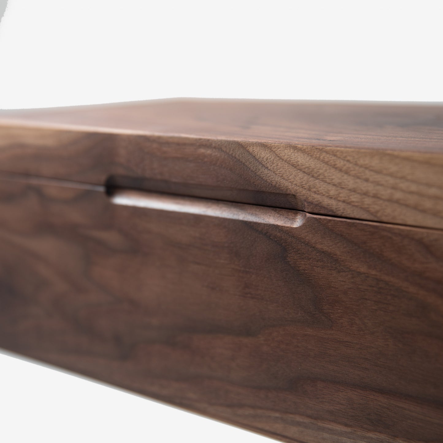 Cigar Humidor - Black Walnut with Spanish Cedar Lining - 80 Capacity - Hooyah Woodworks LLC