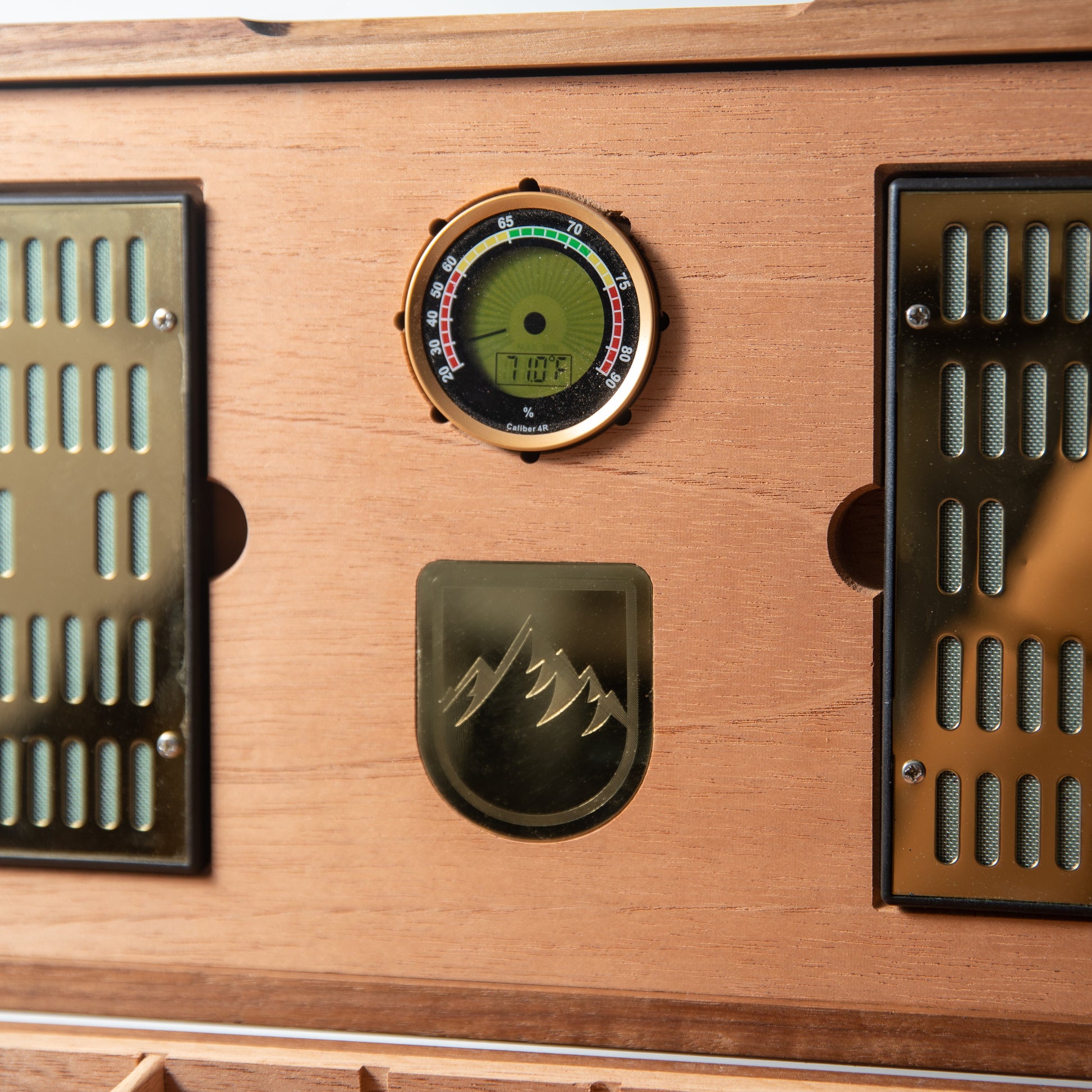 Cigar Humidor - Lacewood with Spanish Cedar Lining - 80 Capacity - Hooyah Woodworks LLC
