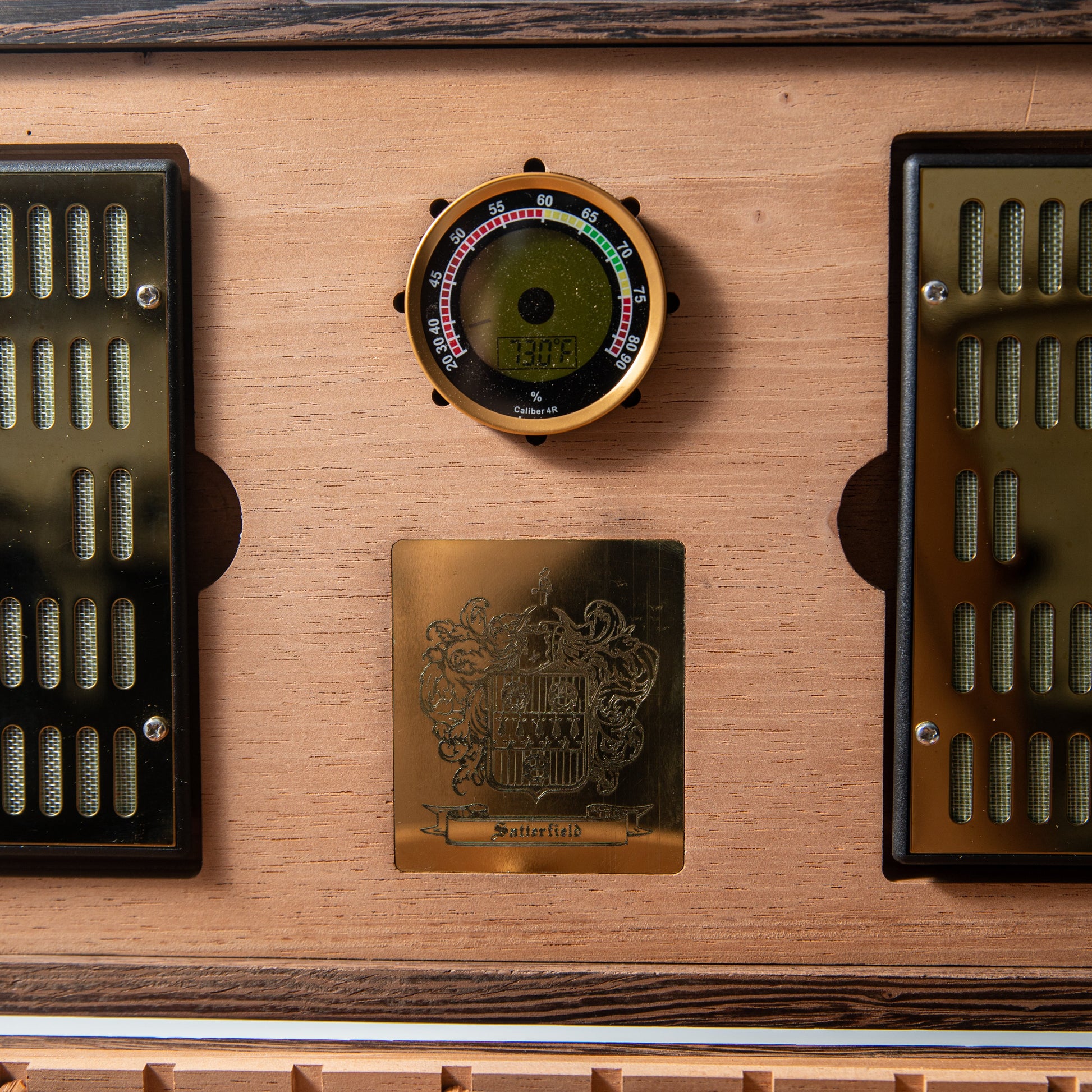Cigar Humidor - Wenge with Spanish Cedar Lining - 80 Capacity - Hooyah Woodworks LLC