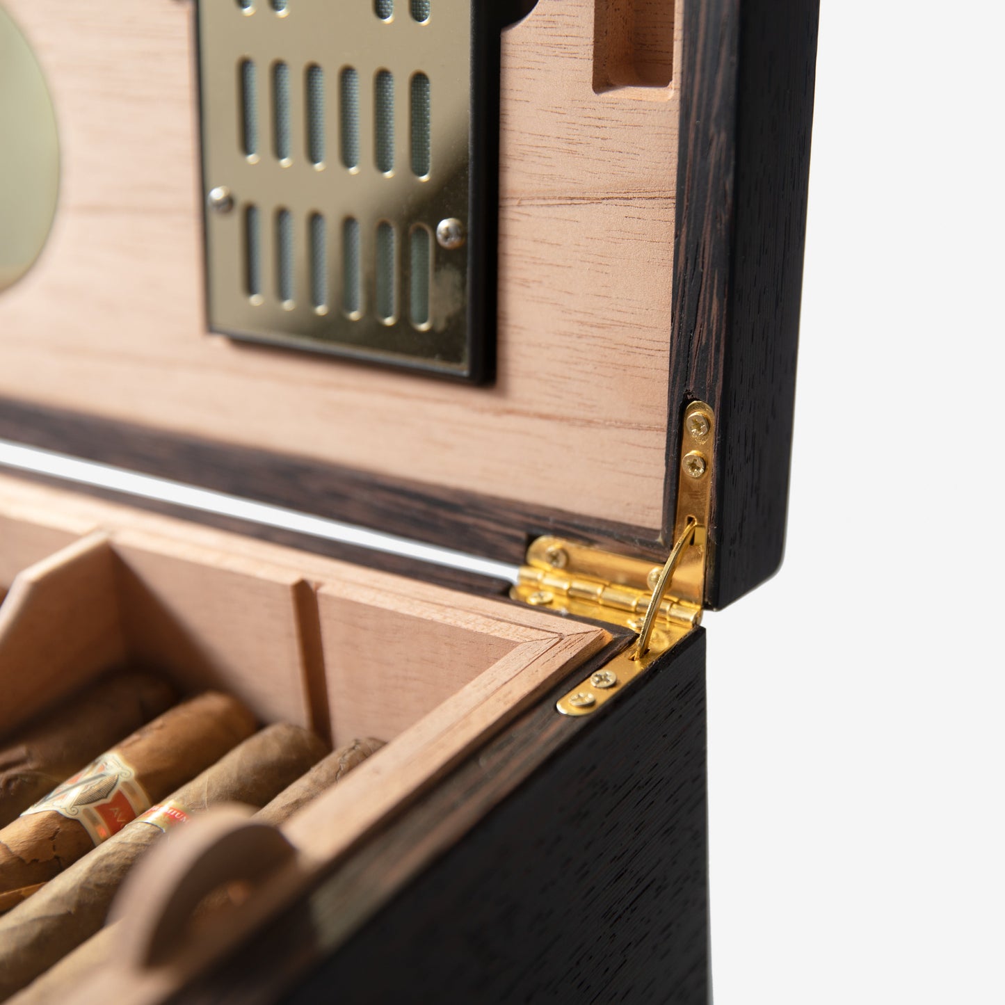 Cigar Humidor - Wenge with Spanish Cedar Lining - 80 Capacity - Hooyah Woodworks LLC