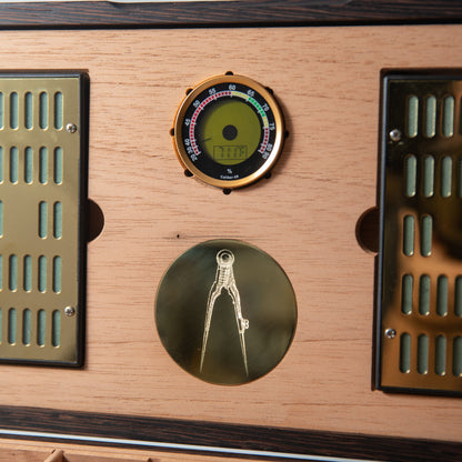 Cigar Humidor - Wenge with Spanish Cedar Lining - 80 Capacity - Hooyah Woodworks LLC