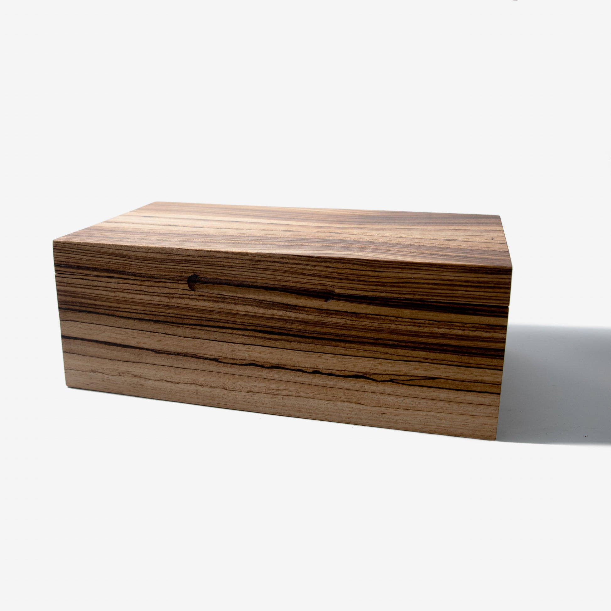 Cigar Humidor - Zebrawood with Spanish Cedar Lining - 80 Capacity - Hooyah Woodworks LLC