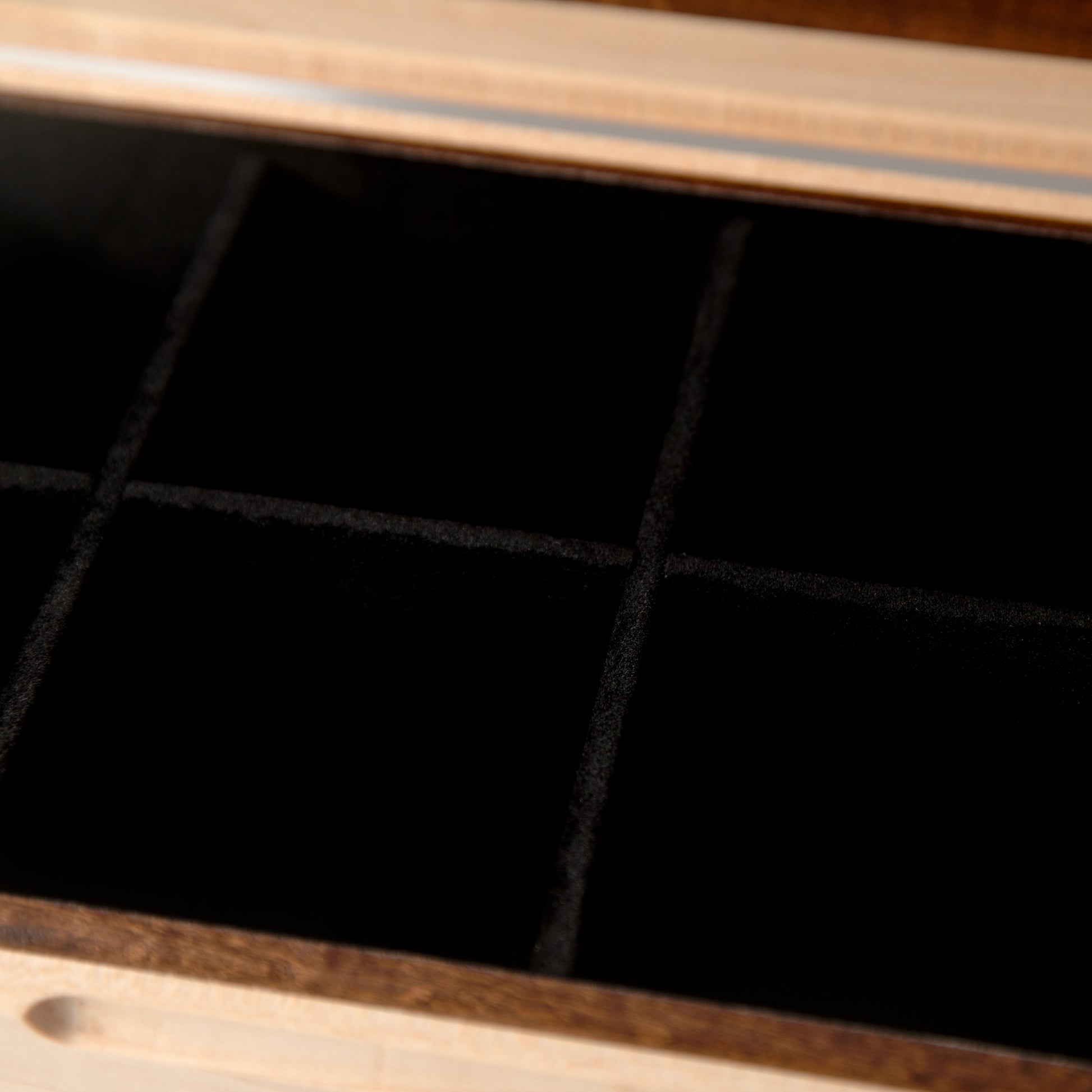 Watch Box - Curly Maple and Sapele Mahogany - 8 Watch Compartments - Hooyah Woodworks LLC