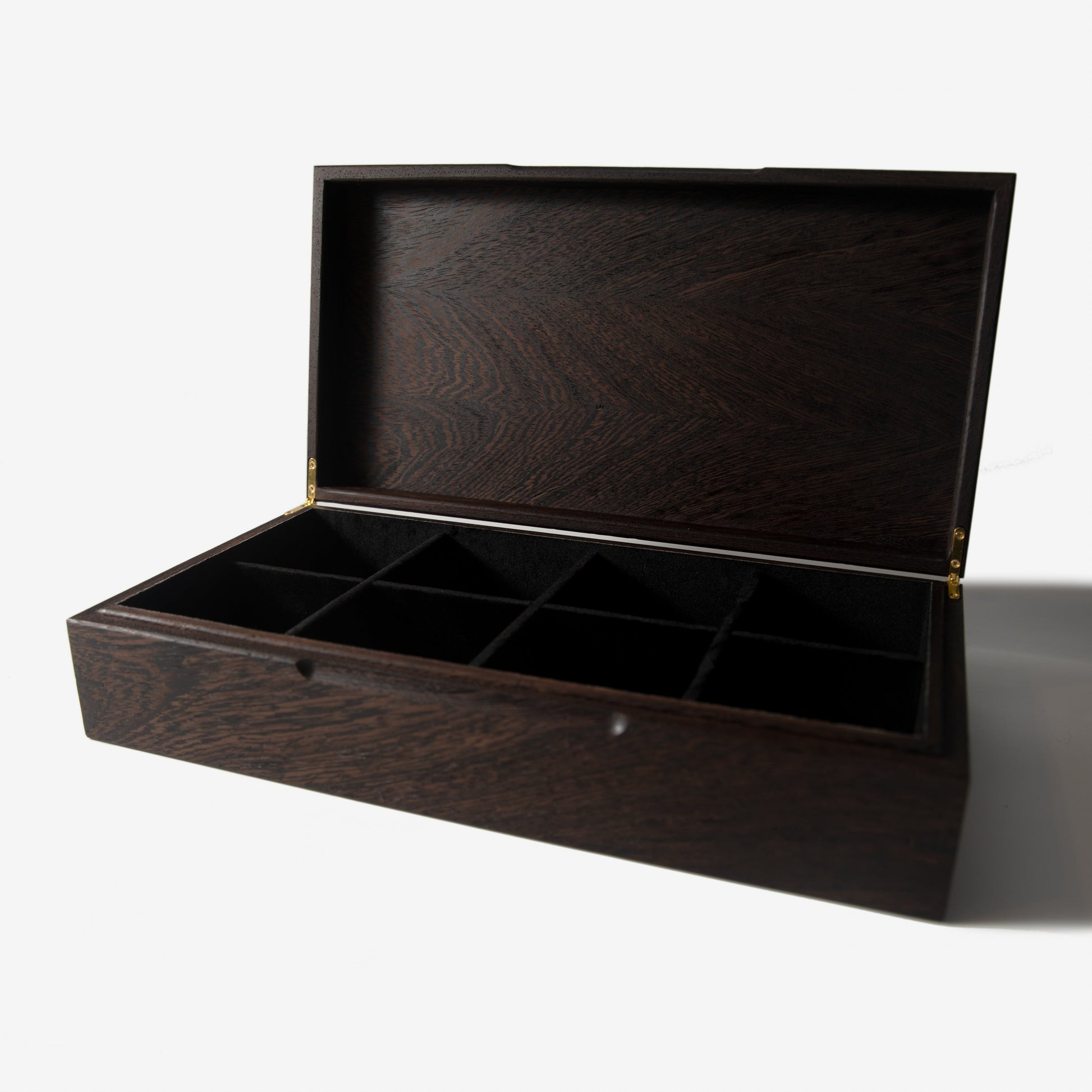 Watch Box - Wenge Hardwood - 8 Watch Compartments - Hooyah Woodworks LLC