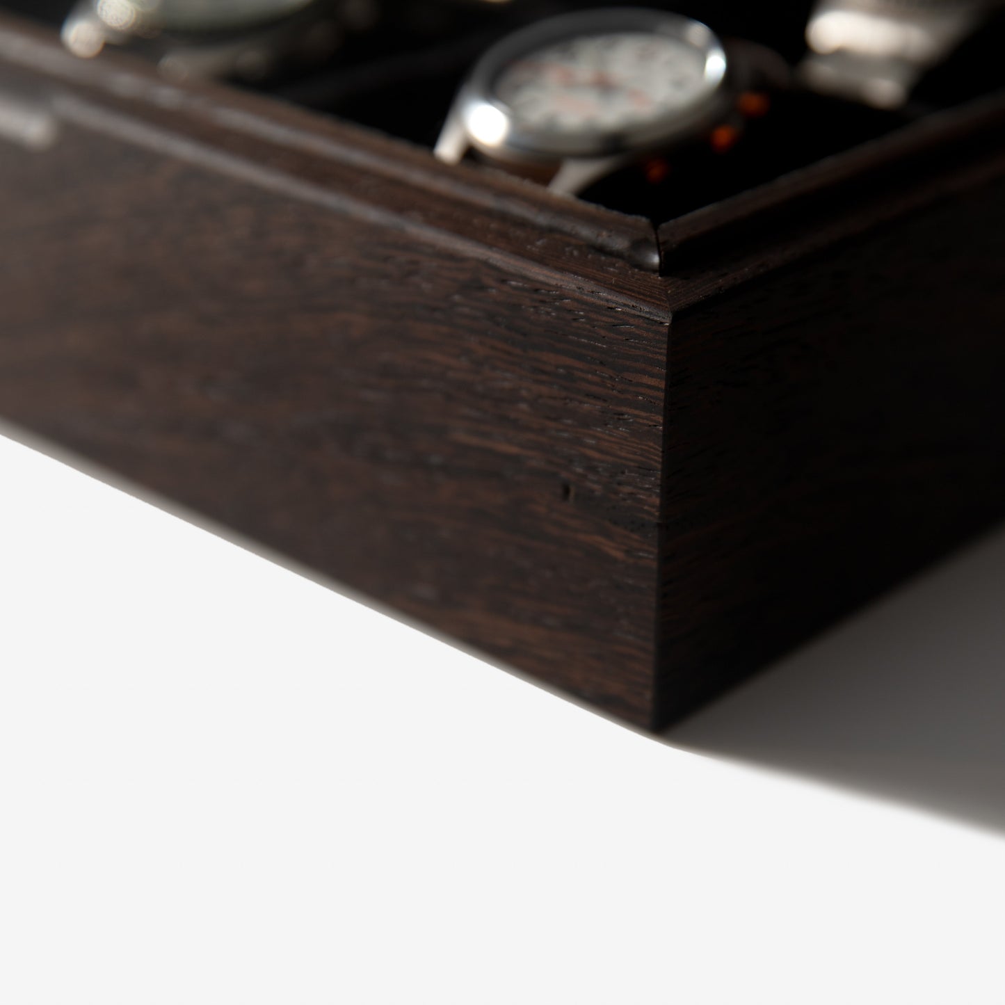 Watch Box - Wenge Hardwood - 8 Watch Compartments - Hooyah Woodworks LLC