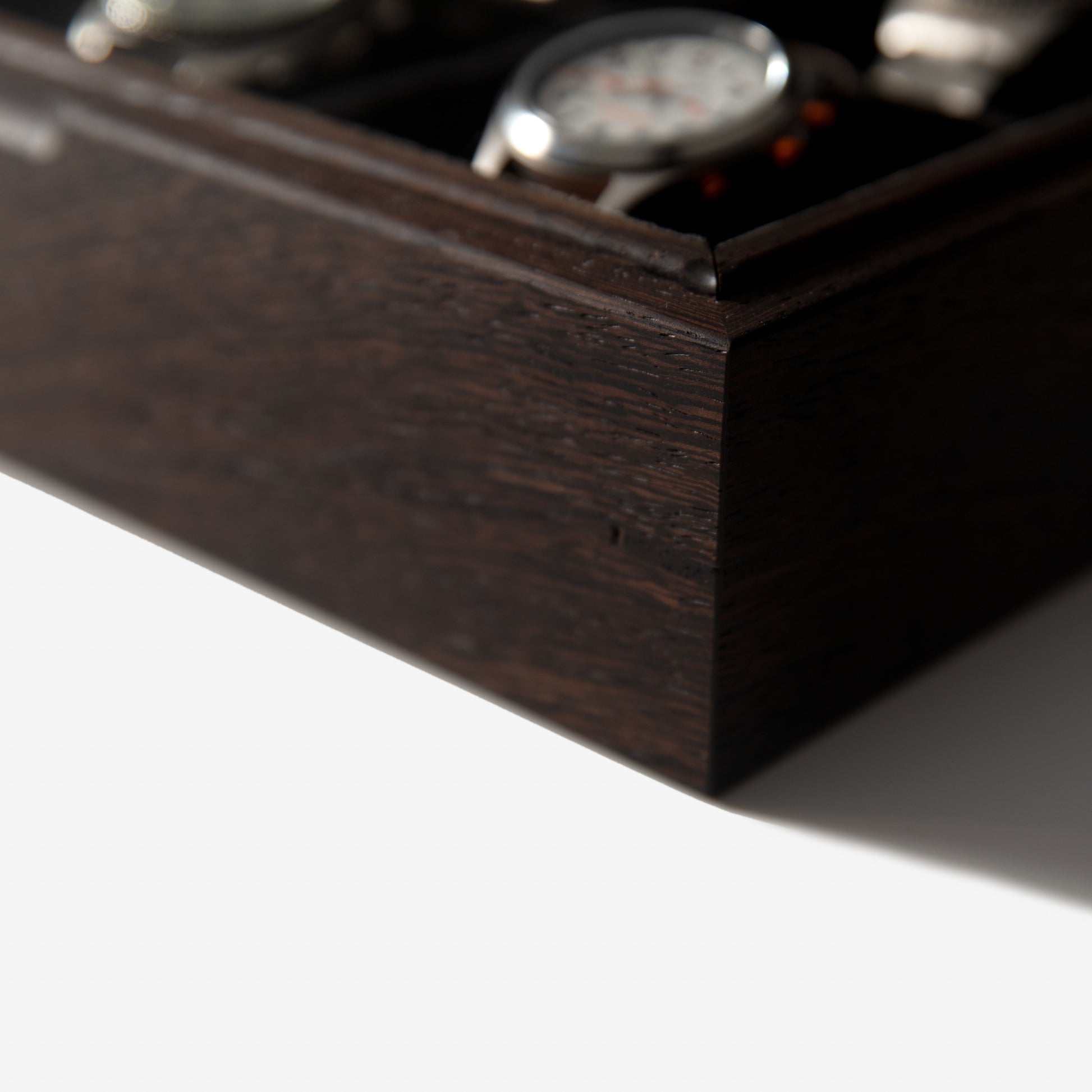 Watch Box - Wenge Hardwood - 8 Watch Compartments - Hooyah Woodworks LLC