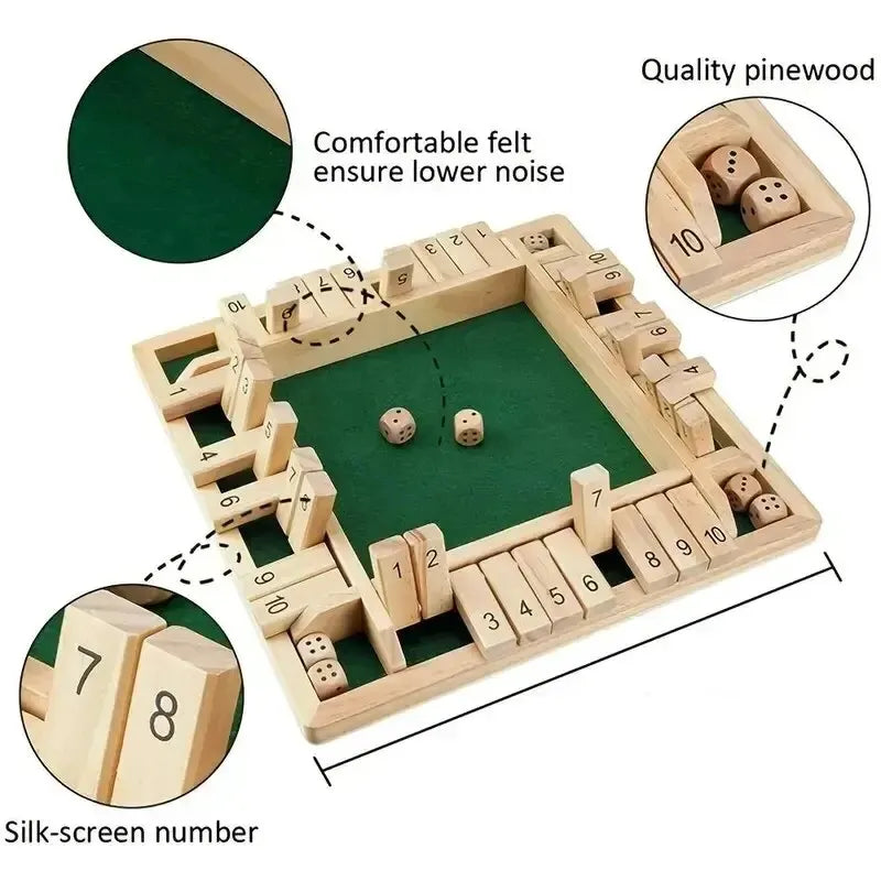 Shut The Box Board Game