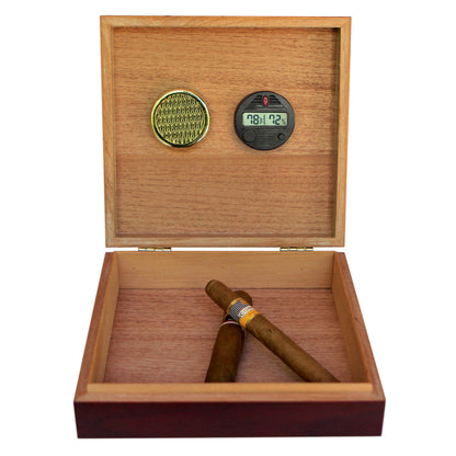 Desktop Digital Cherry Humidor - Hooyah Woodworks LLC