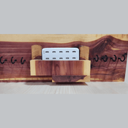 The Field Station — personalized collar dock with cable pass-through