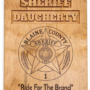 Custom engraved hardwood military and police retirement plaque — Hooyah Woodworks