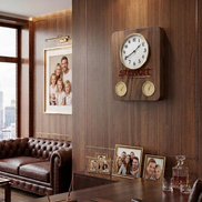 Luxury Walnut Clock with Humidity and Temperature.