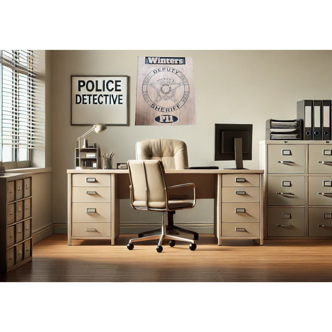 Police badge wall decoration