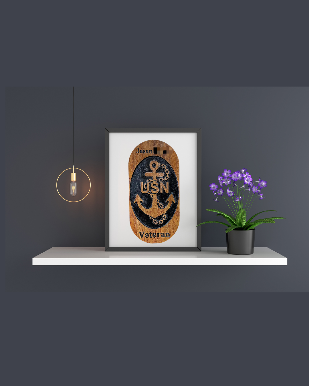 US Navy personalized wall art